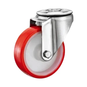 125mm Anti-Rust SUS 304 Stainless Steel PU Caster Wheel - Corrosion-Resistant Industrial Swivel Castor