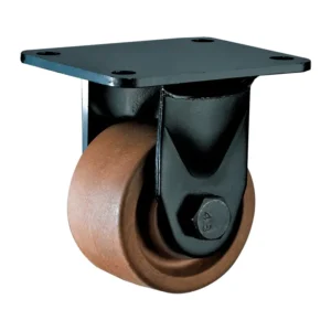 3-Inch Heavy Duty Low Profile High Temp Rigid Caster for Bakery and Kitchen Trolleys (550kg Capacity)