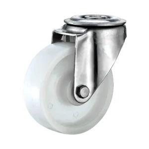 5-Inch Stainless Steel Swivel Caster with Nylon Wheel for Versatile Applications