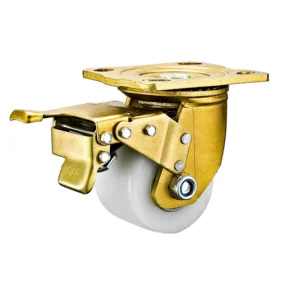 3-Inch Heavy-Duty Swivel Caster with Brakes, 500kg Load Capacity, Nylon Wheel