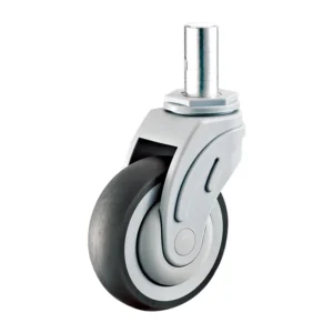 4-Inch Medical Swivel Caster with Nylon Bracket for Hospital Trolleys