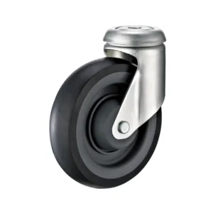 125mm Heavy Duty Shopping Trolley Wheels – European Type, TPR, 120kg Load